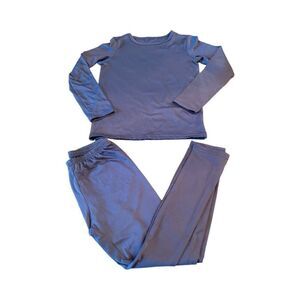 Kids Unisex Fleece Lined Thermal Underwear Long John Set